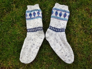 Socken weißblau01kl